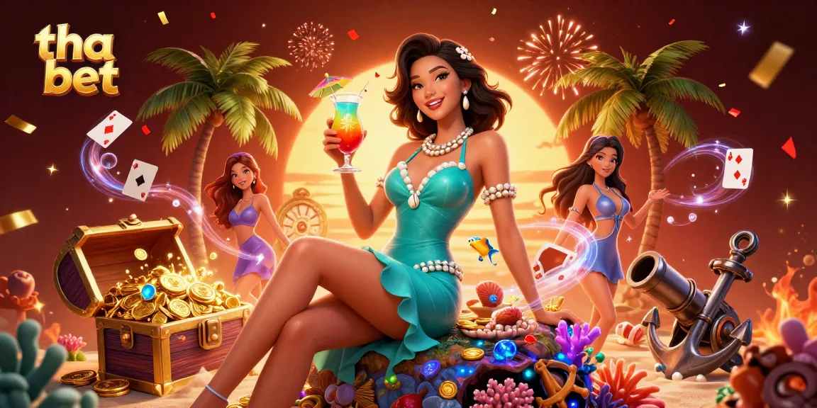 Engage in thrilling gambling with tha bet at a vibrant beach casino, featuring a glamorous setting.