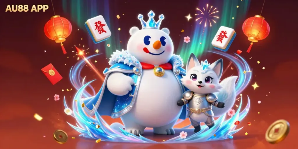 Experience thrilling gameplay with AU88 APP featuring vibrant characters and rich casino elements.
