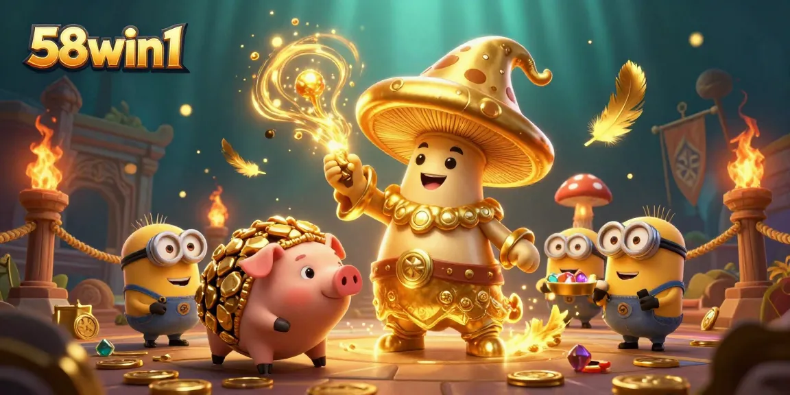 Engage with the vibrant magic of 58win1, transforming into a golden experience.