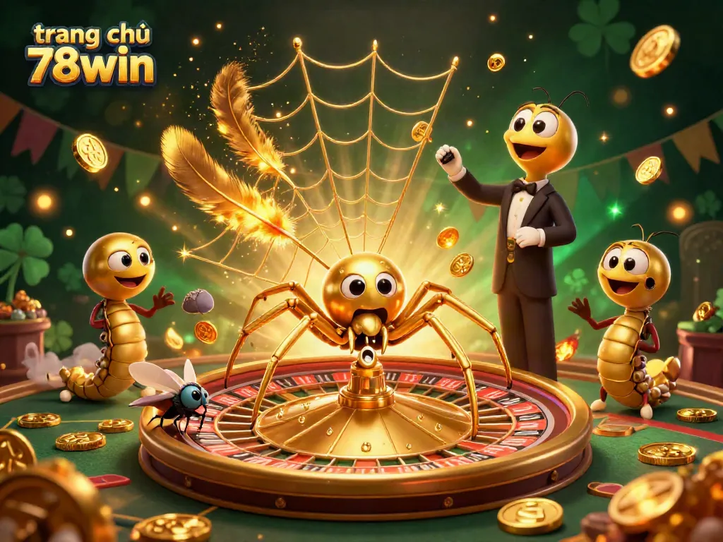 Experience the thrill at trang chủ 78win with a roulette wheel-themed illustration featuring exciting gaming elements.