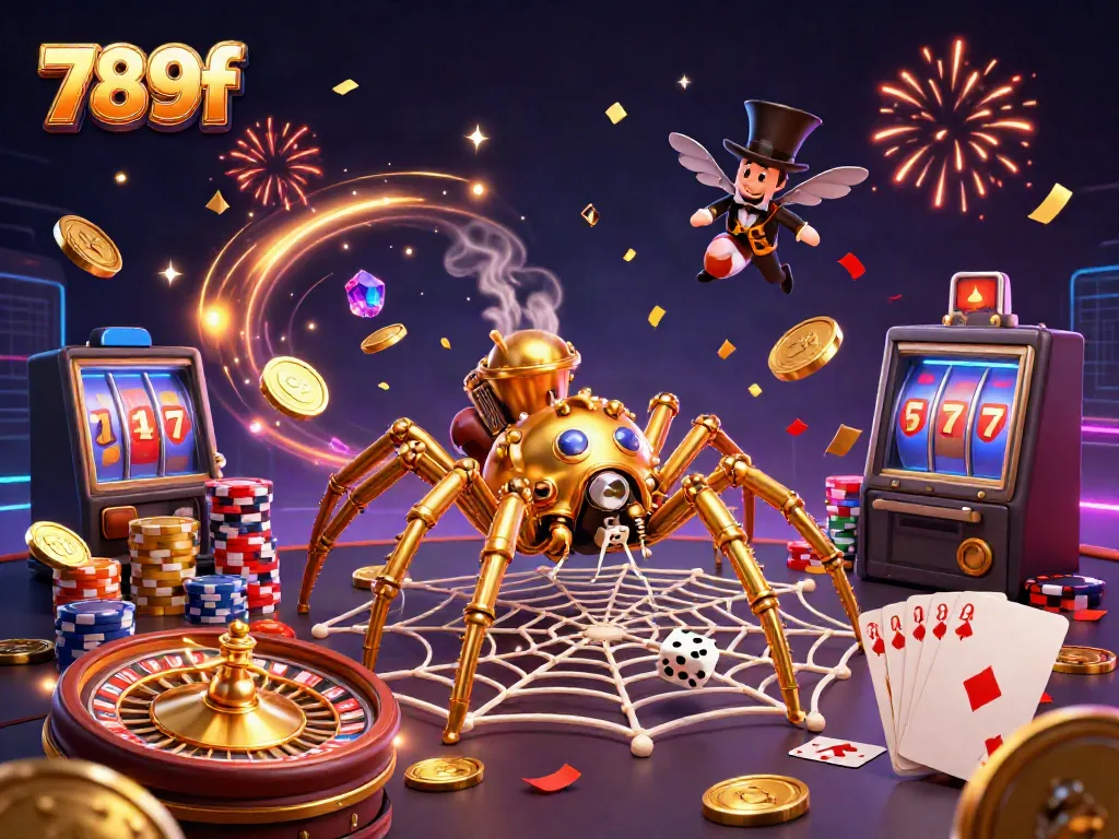 Engage with 789f's thrilling casino experience featuring vibrant characters, dynamic game elements, and festive themes.
