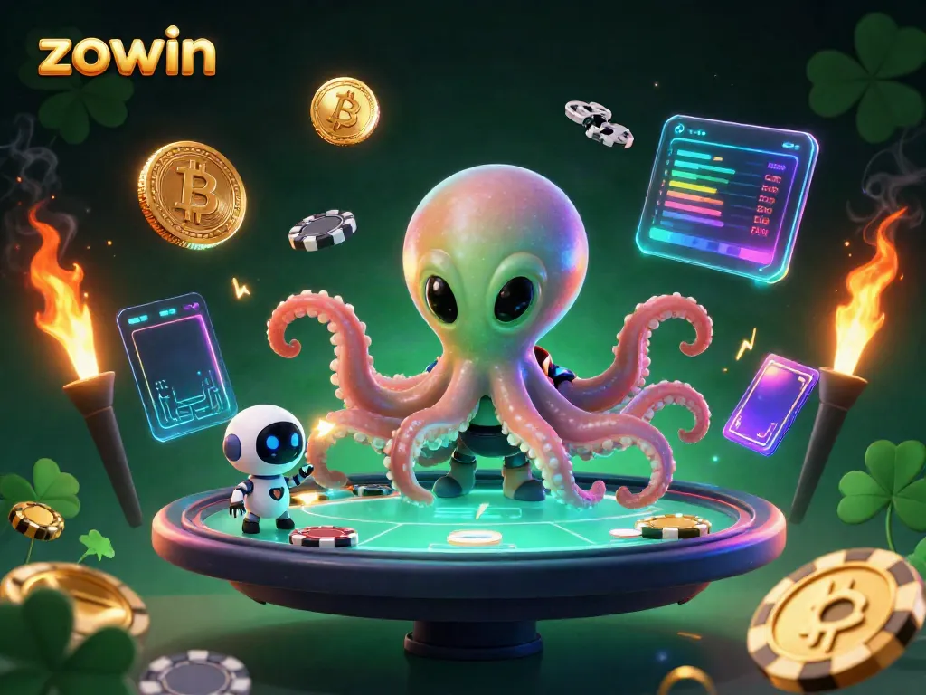 Play exciting poker with alien characters in space with dynamic crypto elements in dazzling colors.
