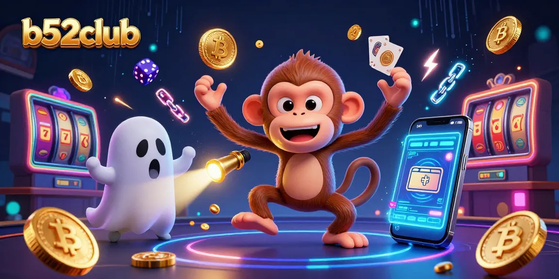 Experience thrilling gameplay at b52club with a vibrant casino scene featuring exciting game elements and characters.