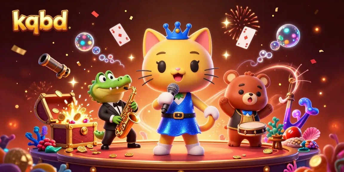 Engage with kqbd's vibrant casino atmosphere featuring lively characters and explosive treasures.