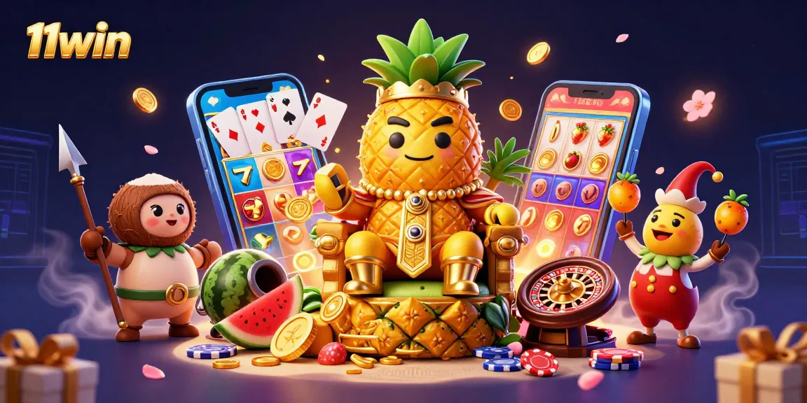 Experience thrilling gaming actions at 11win with vibrant slots, illuminating characters, and dynamic casino elements.